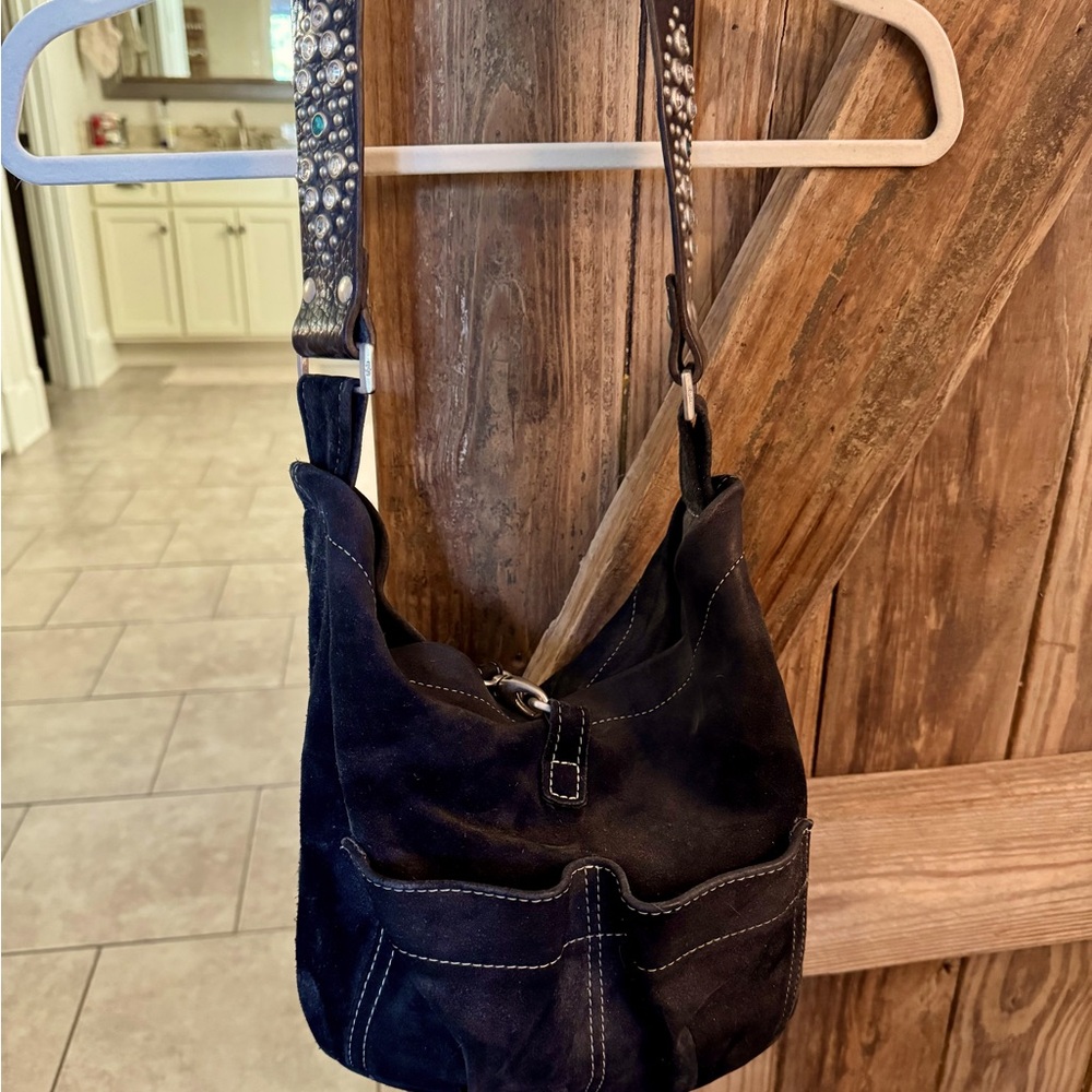 Vintage Tylie Malibu. Black Suede